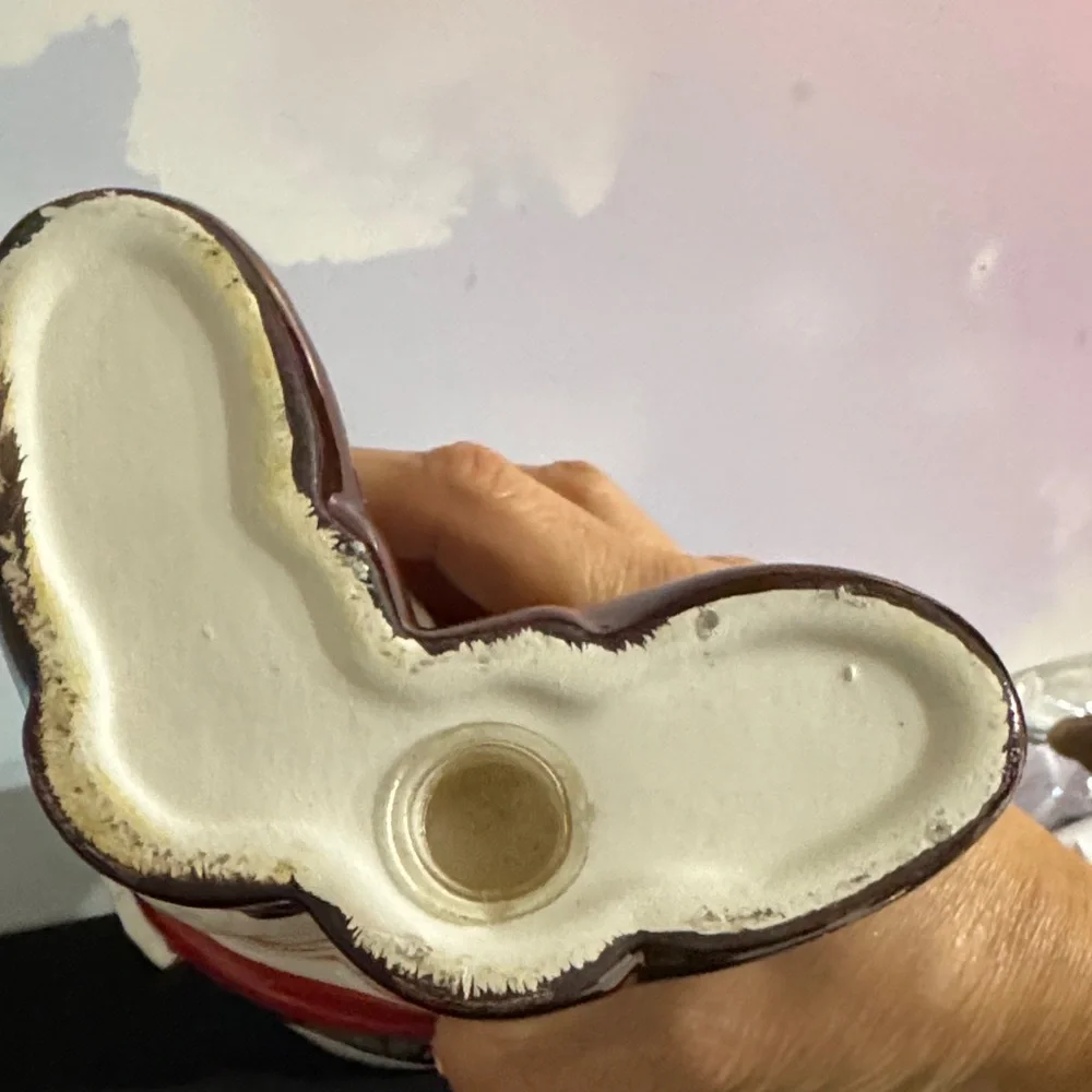Festive Santa Candle Holder - Red and White 2002 Target Santa candle holder